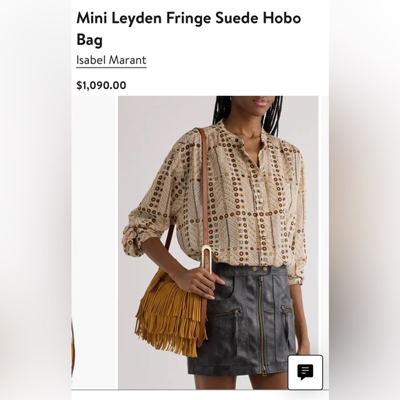 Tory Burch suede fringe leather bag in forest green - Picture 17 of 17